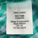 J.Crew Preppy Blue Green Gingham Bow Back Peplum Tank Top Photo 6