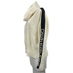 Calvin Klein Jeans Cream Ribbed Knit Long Sleeve Cowl Neck Sweater Top Size L Size L Photo 1