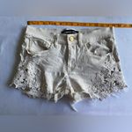 Express Jeans Embroidered Denim Shorts Size‎ 4 Photo 6