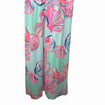 Lilly Pulitzer  Sloane Maxi Dress L Minty Fresh On The Rocks Shell Print Preppy Photo 8