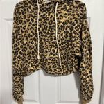 Zenana Outfitters Leopard Print Cropped Hoodie Photo 0