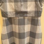 Woolrich  Over and Out Dress Grey back Vented Plaid Check Gingham Dress LARGE Photo 7