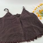 Young Fabulous and Broke Young broke and fabulous cropped fringe linen blend top Photo 2