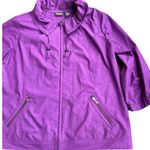 Chico's Vintage Additions By Fuchsia Pink Zip Jacket Women’s Size 2 Windbreaker Photo 5