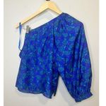 Veronica Beard  Lyric One-Shoulder Top Cobalt Multi Women's Size 12 NEW Photo 10
