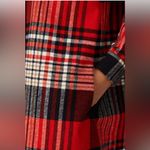 Scotch & Soda  Plaid Shacket Oversized Button Down Shirt Jacket Red Black Grunge Photo 4