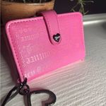 Juicy Couture Material Girl Pink Card Wallet Gunmetal Hardware NWT Photo 2