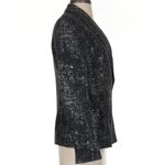 Akris  Womens Black Gold Silver Blazer Jacket Size Photo 6