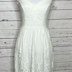 Charlotte Russe White Lace Overlay Mini Dress Size Small Bridal Engagement Photo 1