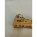 Vintage Spring Flower Basket Brooch Pink Red Prong Rhinestone Blue Gold Tone Pin Photo 4