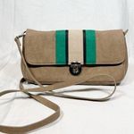 Miche Tan Faux Suede Casi Hip Bag Clutch Cross Body Bag Photo 0