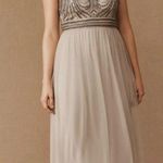BHLDN Anthropologie Vilette Embellished Maxi Dress Women Size 0 Formal Prom Boho Photo 0
