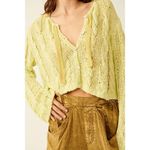Free People Robyn Cardigan In Bamboo Shoot Size L Photo 2