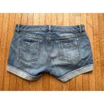 Gap  Jeans Women's Denim Shorts Blue Distressed Cuffed Size 8 Photo 4