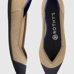 Rothy's  Size 10 The Point Toe Flats Dune Cap Retired Limited Edition Classic Photo 0