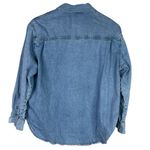 ZARA  Denim Snap Button Down Collard Western Style Long Sleeve Denim Shirt S Blue Photo 10