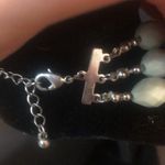 Light baby blue triple layer beaded necklace​ Photo 4