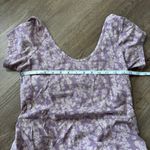 Pact  Purple Floral Open Back Short Sleeve Dress - Size XL Photo 4