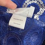 Henderson's Cowgirl Junk Blue Silver Sequin Circle Buckle Crop Show Vest Size 2X Photo 3