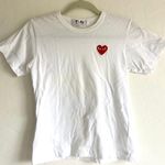 Comme des Garçons White PLAY Tee Shirt Photo 1