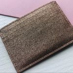 Kate Spade  Gold Glitter Card Holder Wallet NWT Photo 3