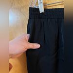 Milly x Revolve Harriet Viscose Crepe Pants Black NWT Designer Large MSRP $275 Photo 2