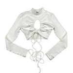 Princess Polly  Elektra Long Sleeve Top in White Photo 0