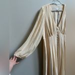 NEW Morning Lavender Valerie Buttoned Midi Dress Cream Women 1X Boho Cottage Photo 6