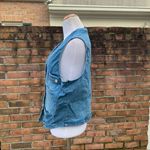 None Faded Denim Fashion Button Vest M/L Photo 4
