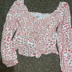 Flower Croptop blouse Pink Photo 0