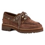 Rag and Bone  Cameron Lug Sole Boat Shoes Mocha Brown Suede Size 39 Photo 2