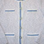 J.Crew NWT Marled Sweater Lady Jacket in Lilac Seascape White Cardigan M Photo 1