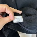 Eileen Fisher Crinkle Textured Blazer Jacket Size S Black Lining Stretch Photo 4