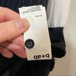 B+ab Navy Blue Pinstriped Long Sleeve Dark Academia Dress Women S Classic Preppy Photo 5