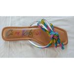 Cape Robbin New  Rhinestone Rope Square Toe Sandals Size 8.5 multicolor Photo 1