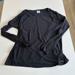 Gap  Maternity Long Sleeve Black Athletic Shirt Top Size M Photo 0
