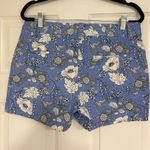 Gap Blue Floral City Fit Shorts Size 4‎ Photo 1