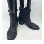 Eileen Fisher  Black Textured Heeled Ankle Boots‎ Size US 8.5 Photo 2