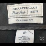 Charter Club  black classic fit  side zip work pants Photo 5