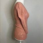 Free People  Intimately Scoopneck Lace Pattern Long Sleeve Shirt Size XS/S Photo 1