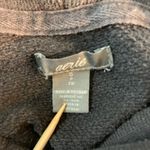 Aerie Charcoal Gray Mock Neck Oversized Sweatshirt Pullover Fleece Size S READ Photo 2