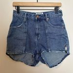 One Teaspoon - High-Waisted Denim Jean Shorts Rigid Cotton Festival Photo 0