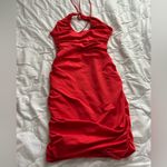 Oh Polly  Vibrant Red Backless Dress Photo 2