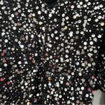 Rotate Birger Christensen Black Masha Sequined Blouse XS Photo 5