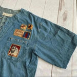 Us expedition Faithful Companion embroidered patchwork Dog Top Blue Size L Photo 12