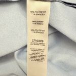 Chico's Chico’s Faux Suede Jacket Blazer Long Line Duster River Blue Snakeskin Size L Photo 4