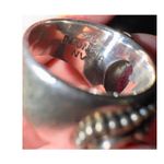 Artisan Ring / Genuine Amythyst /  / Signed 925 / size 8.25 Photo 5