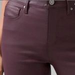 White House | Black Market WHBM HR Coated Skinny Jeans in Black Cherry sz 2 S NWT Photo 3