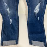 Pretty Little Thing Plus Dark Blue Ripped Detail Step Hem Skinny Jeans Size 22 New Photo 6