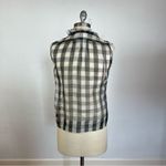 Chloé Chloe Ruffle Silk Checkered Blouse Photo 8